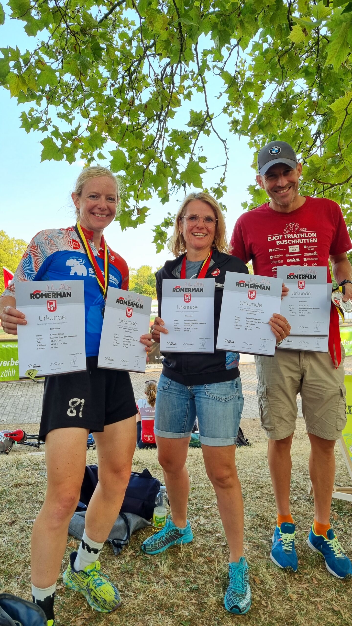 Janina Fabriz und Hendrik Meth Baden-Württembergische Landesmeister 2023 Olympische Distanz